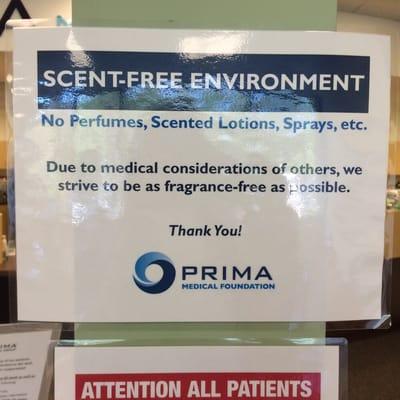 Ironic that the smell of perfumy carpet cleaner is what greets you when you walk into this medical office dealing with lungs.