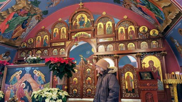 View of the Altar and Iconostasis.