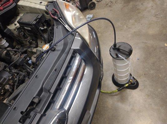 Transmission fluid flush starting at 50$ plus fluids