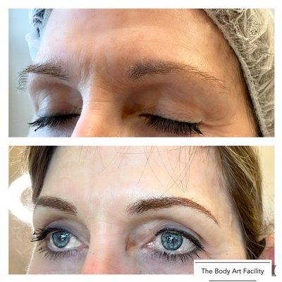 MICROBLADING before and after