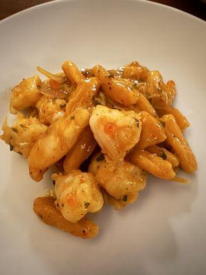 Fancy a trip to Italy? This will take you there: house made fresh Cavatelli pasta with saffron, shrimp, crab and red pepper.