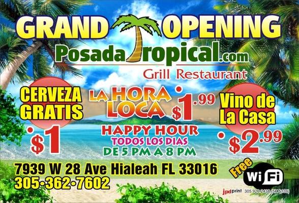 Posada Tropical Grill Grand Opening