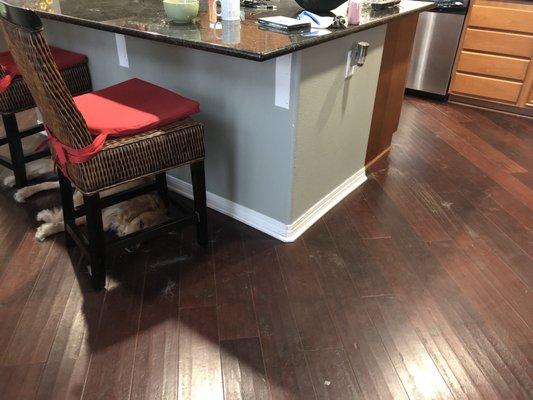 Kitchen island before