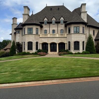 Landscaping job in Gastonia, NC. We also provide services as irrigation systems, landscape designer, lawn maintenance, lighti...