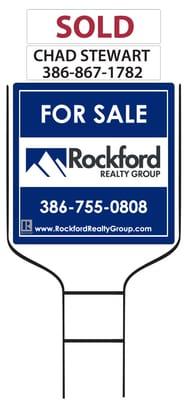 For Sale Sign - Chad Stewart - Rockford Realty Group