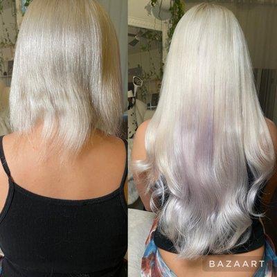 Tape in hair extensions