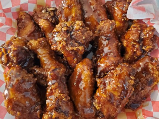 Teriyaki flavored Chicken Wings