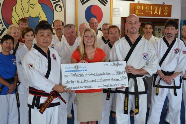 Dong's School has donated over $500,000.00 to Children's Hospital through holding our annual Tournament for Charity.