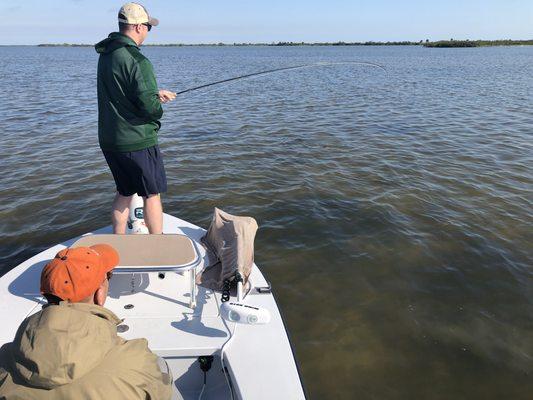 First redfish on Fly for Josh from NY!