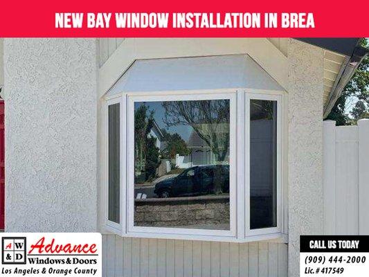 New bay window in Brea.