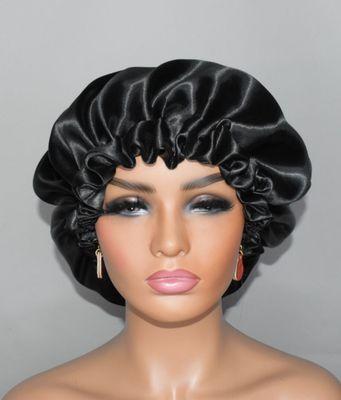 Bold Beauty Hair Black Satin Bonnet