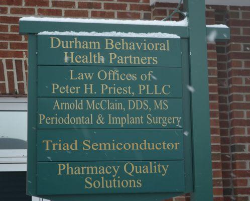 Our Durham location is centrally located off Highway 54 East, in the Southpark at 54 Professional Center.