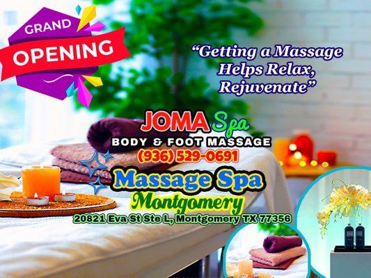 Joma Spa Body Foot Massage Grand Opening