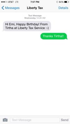 If no one else wishes you a Happy Birthday, Tirtha will!