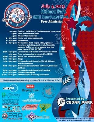 Cedar Park Fourth of July Celebration