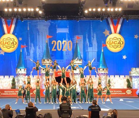 Tahquitz High School coed cheer rocked the UCA mat!