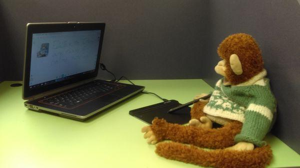 Eddie trying his hand at tutoring online!