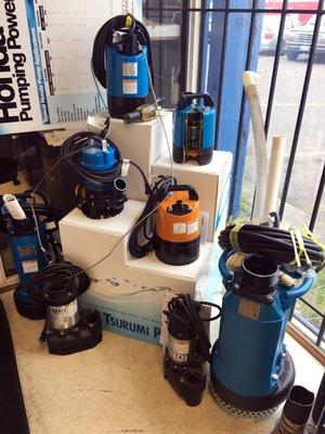 We carry submersible pumping solutions from Tsurumi and Multiquip.