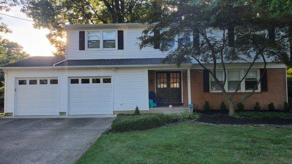 Replacing old doors with new modern doors gives great street appeal to you house