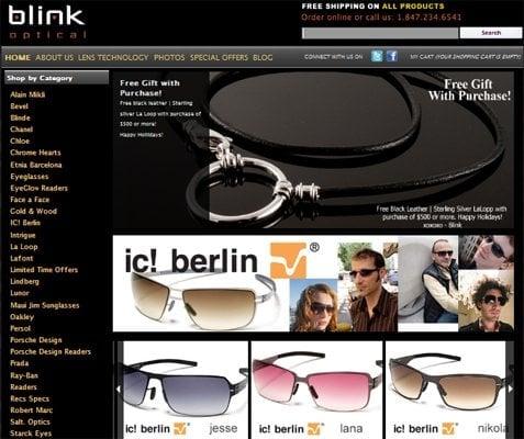 Blink Optic-  online high-end  boutique with wide selection of optical products