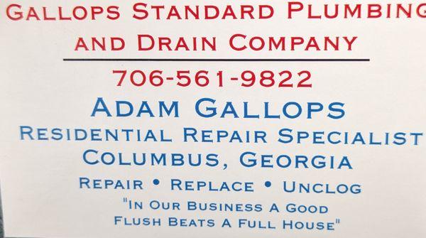 Gallops Standard Plumbing and Drain