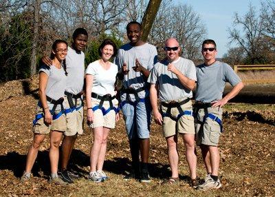 Ropes course in Advanced Course