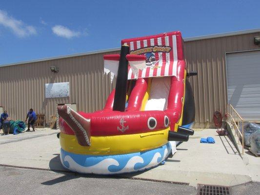 18' Adventure Galley Slide with splash pad!