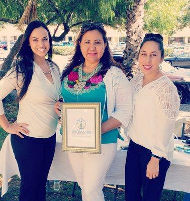 TLC Co-owners with community leader and activist Martha Cota from Latinos In Action