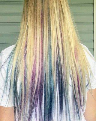 unicorn hair color by Amber!