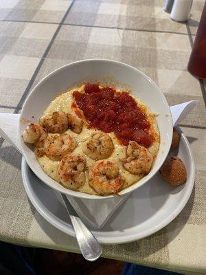 Shrimp and grits.