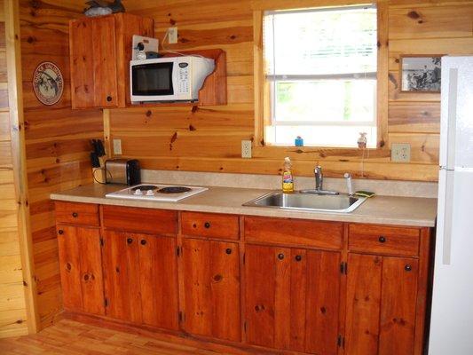 Lakeside Cabin Kitchenette