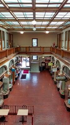 Interior of the mall, from the second story