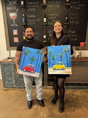 Finished paintings - date photo