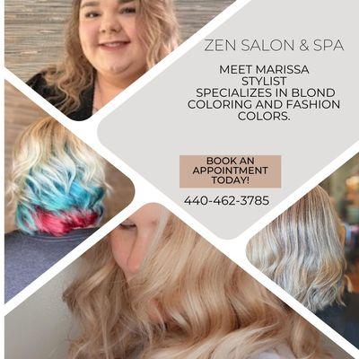 Meet Marissa our Blonding Specialist