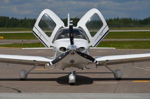 Our iconic 109WK Cirrus SR20 plane, named for one our partners, William (Bill) King, who is currently a VP with Cirrus Aircraft in Duluth