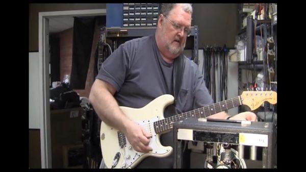 Roy Testing Out A Repaired Fender Amp