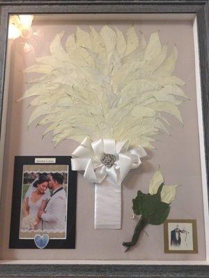 My Calla Lilly wedding bouquet preserved just right by the lovely Beverly.