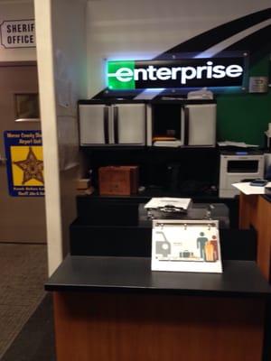 Enterprise and National share the same counter