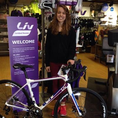 We sell Giant Liv Bicycles made just for the gals. We love them!