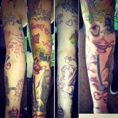 Unfinished Disney sleeve by Juan Nunez