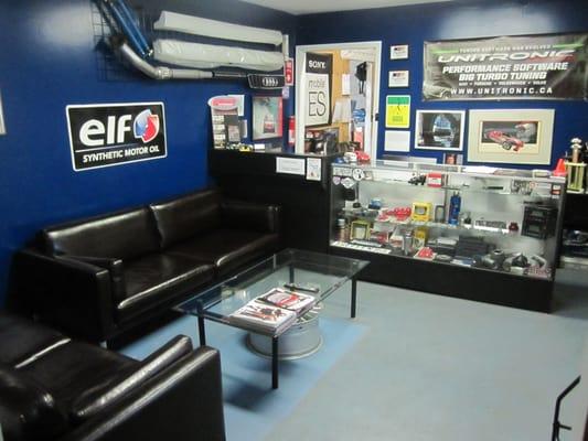 Our showroom. We also offer free wifi!