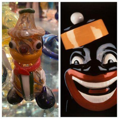 On the left, is the bong they were pretty sure wasn't black face. On the right is an example of black face.