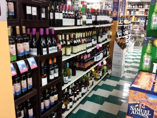 Huge selection of wines