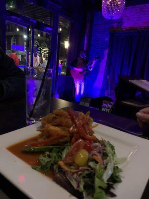 Food and live music