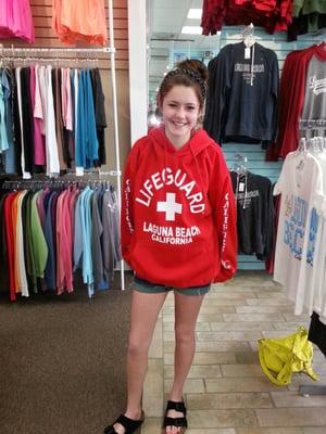 Lifeguard sweatshirt.