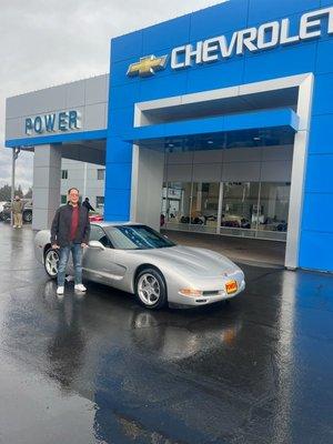 Taking delivery of my 2004 Corvette.