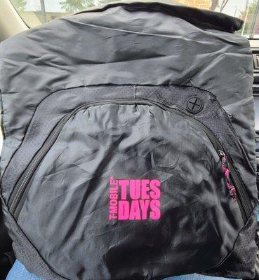 T-MOBILE Tuesday Free Drawstring Backpack  08-16-2022