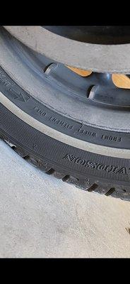 This is directions to mount on front wheel, Hoosier Harley Davidson ignored and mounted this tire on the rear wheel.