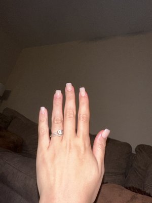 Soft nude acrylic full set