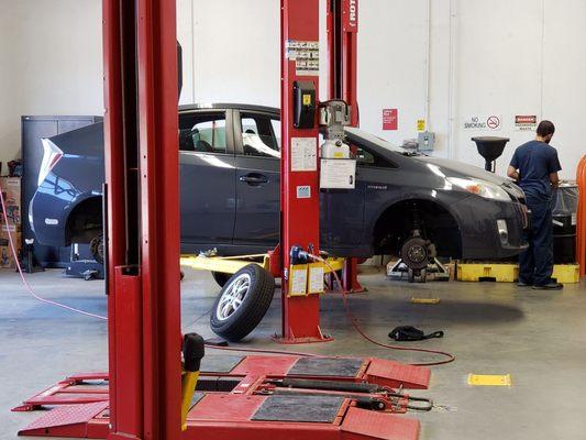 Tire rotation time .. great service by Miguel and Justin!